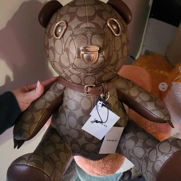 Coach Collectible Bear In Signature Canvas - Picture 1 of 6